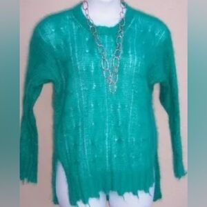 Fun Distressed Edged Sweater